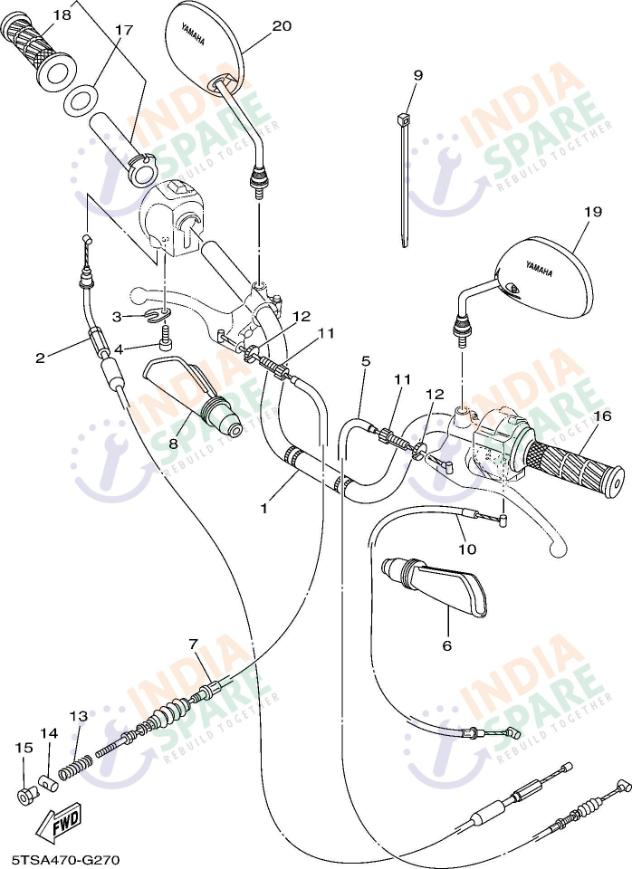 STEERING HANDLE CABLE